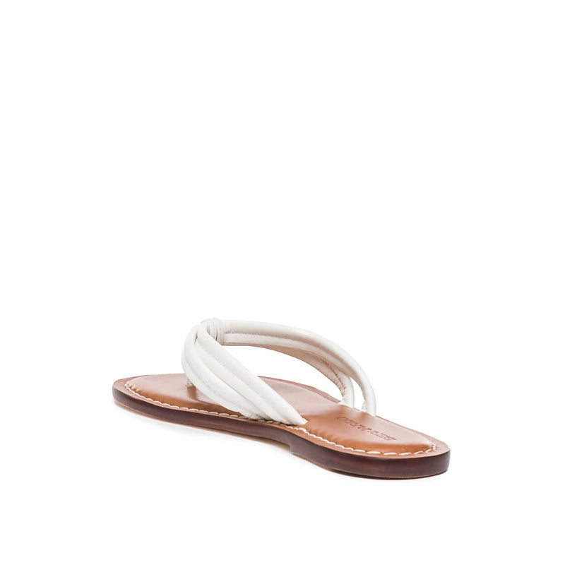 White Bernardo Miami Thong Women Slide Sandals | WVE8158RU