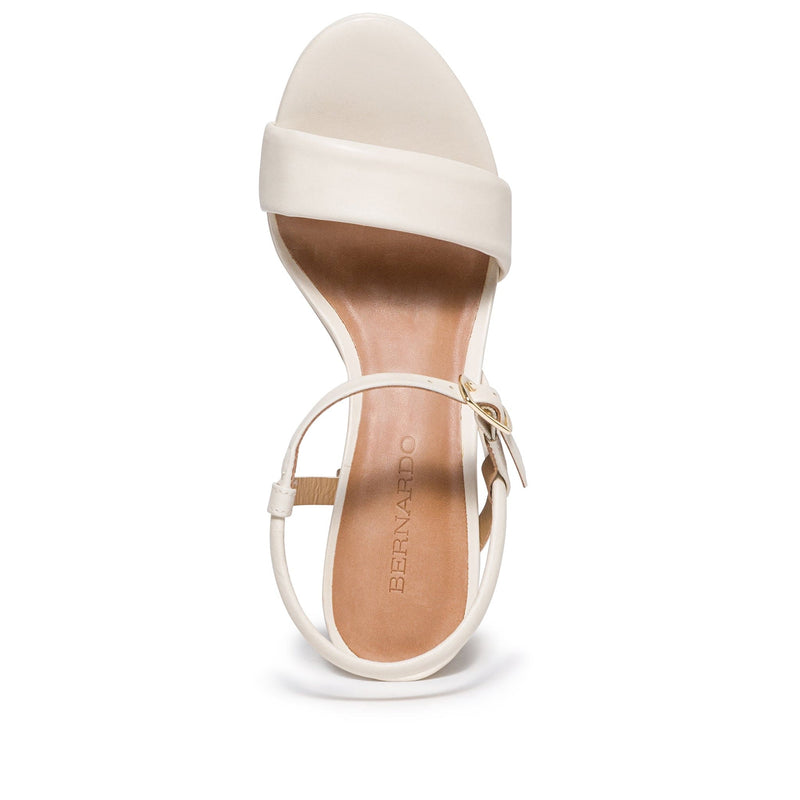 White Bernardo Ventura Women Platform Sandals | RFU7852QF